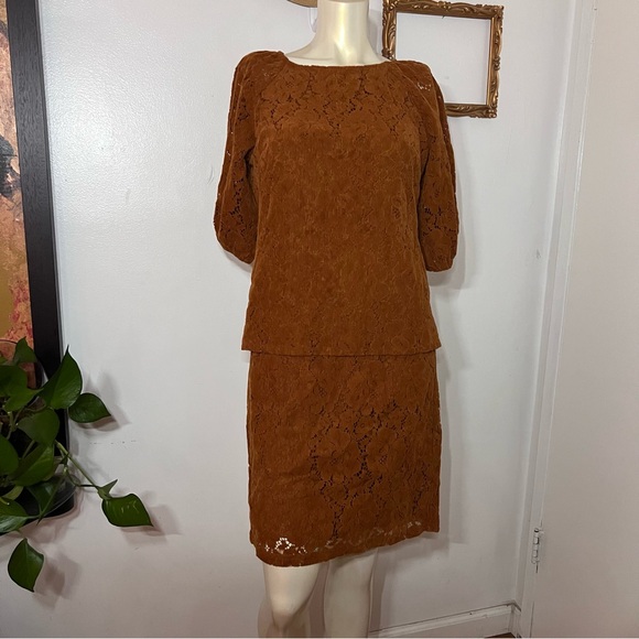 HTF Anthropologie DOLAN Collection Hattie Corduroy Overall Dress & Blouse Small - Picture 2 of 16